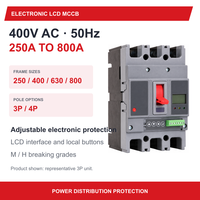 Disjoncteur électronique à boîtier moulé LCD CDM6EY 3P 4P 400V 250A à 800A avec protection réglable MCCB