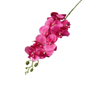 Bouquets d'orchidées Phalaenopsis artificielles Yixuan, fleurs en soie, décorations de mariage, ornements de salon, faits à la main - Product Image 5
