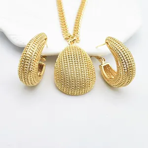 Gold plated jewelry set women brass jewelry african party necklace sets women indian dubai gold jewellery designs jewelry sets