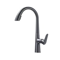 Robinet de cuisine classique moderne XILAIDUN avec poignée unique, installation monotrou, en acier inoxydable, avec cartouche céramique et douchette extractible