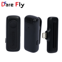 Dare Fly Meilleur microphone professionnel Kit Vlog sans fil de haute qualité pour l'interview en direct en studio One Drag Two Microphone