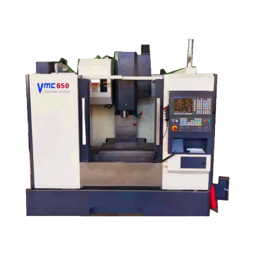 Fresadora CNC de husillo Descripción con metal Taiwán VMC640 Alta velocidad 8000RPM 3 ejes 4 ejes único 15 proporcionado PLC 500 400