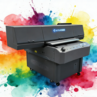 Nueva Impresora UV LED de Cama Plana de Inyección de Tinta Digital ATUE 9060 con Cabezal de Impresión I3200/i1600, 60 cm, Automática, CMYK, Pantalla Táctil, para Uso Doméstico y Comercial