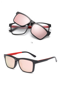 Pour hommes, logo personnalisé classique carré PC cadre <span class=keywords><strong>clip</strong></span> lunettes cadre magnétique lunettes de soleil - Product Image 6