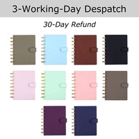 Yihe petit cuir Saffiano A5 plus large planificateur anneau Agenda liant Inserts diviseur onglets/classeur poches 10 existant coloré