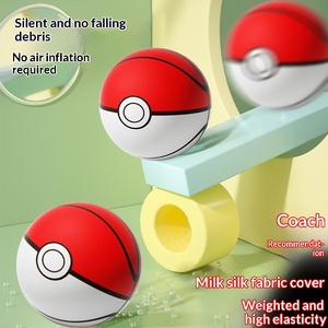 Palla di schiuma silenziosa migliorata con design a cartoni animati rosso e bianco, perfetta per il gioco a casa e le attività prescolari, palla giocattolo - Product Image 3