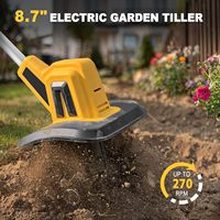 Cultivateur électrique sans fil miniature 20V, outil de jardinage de 9 pouces, certifié CE RoHS, vente en gros, kit chargeur de batterie