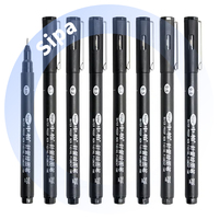 Stylo à dessin à pointe fine Sipa SA700, lot de 10 variétés pour le dessin, l'écriture et la graphisme sur papier, encre permanente, stylo fineliner