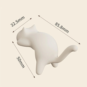 Support de clés de bureau en gros, porte-clés mignon en forme de chat, ornement de bureau Kawaii, rangement de sac de bureau, porte-clés de table - Product Image 6