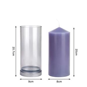 <span class=keywords><strong>Moule</strong></span> à bougie en acrylique pour bougie longue de grande taille, à pointe, rayée, faite à la main, pour bougie d'aromathérapie, modèle Early Riser - Product Image 5