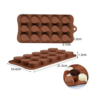 <span class=keywords><strong>Promotion</strong></span> 1PC Silicone Chocolat Moule En Forme De Coeur DIY Bonbons Gâteau Moule Gâteau Décoration Fournitures Outils De Cuisson Moule En Gros - Product Image 4