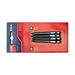 Juego de Destornilladores Usag 664 S4/75 con Puntas Hexagonales Pozi, Mango de Plástico con Óxido Negro, Kit de Herramientas para Bricolaje - Product Image 1