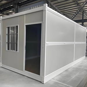 Installation rapide Maison/Immeuble de bureaux Chambre à coucher/Hôtel Maison de conteneur en acier pliant portable à prix économique de l'usine de Suzhou - Product Image 1