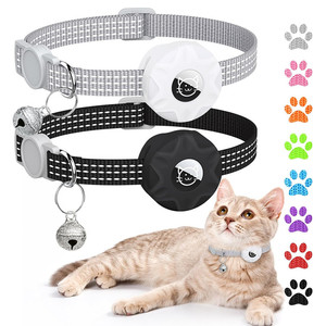 Collier réfléchissant pour chat et chien avec GPS Apple Tracking Rubber Pet Accessory avec Bell Ring Locator & Holder - Product Image 6