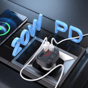 926 quảng cáo OEM không dây trong xe 5.0 Receiver rảnh tay xe MP3 Player với BT FM Transmitter PD Type-C QC <span class=keywords><strong>3.0</strong></span> USB sạc - Product Image 3