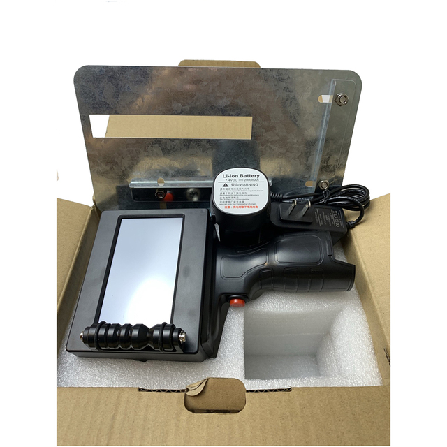 INCODE Portable Handheld TIJ Cartridge Inkjet Label Tube Printer 12.7mm 25.4mm Fast Dry Ink Android Operated 4.3" Screen Custom