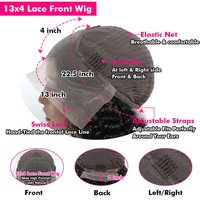 Pelucas de encaje frontal 13x4 de onda profunda, densidad 180%, 26 pulgadas, encaje HD, pre-arrancadas, con cabello de bebé, rizadas, negras, para mujer, China