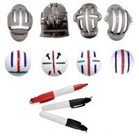 Marqueur de balle de golf avec logo personnalisé de haute qualité en gros à bas prix Mini marqueur permanent noir Mini marqueurs noirs