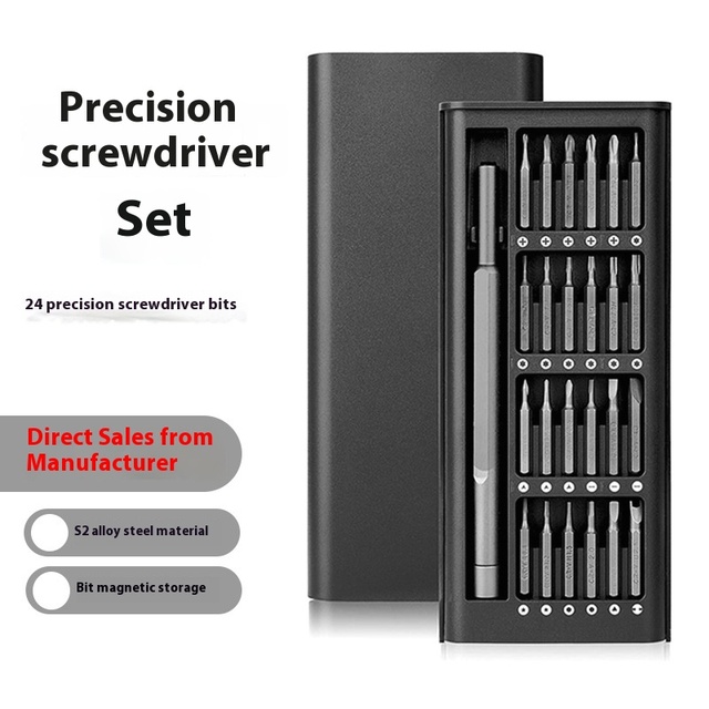 Metal 24 in 1 Precision Set of Mobile Phone Repair Disassembly Tools Multi Functional Screwdriver Combination Set