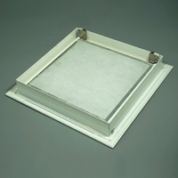 Diffuseur à plaques perforées Noyau amovible Cadre en aluminium Diffuseur carré à plaques pour ventilation ouvrable avec loquet à ressort (RG-PD)