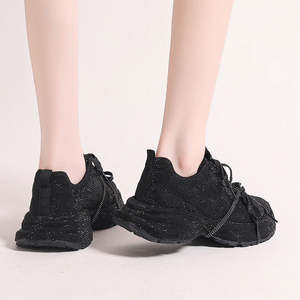 Nuovo Design di Fabbrica <span class=keywords><strong>Scarpe</strong></span> <span class=keywords><strong>da</strong></span> Passeggio <span class=keywords><strong>da</strong></span> Donna con Colori Personalizzabili e Diamanti Scintillanti Stile Dad Shoes - Product Image 2