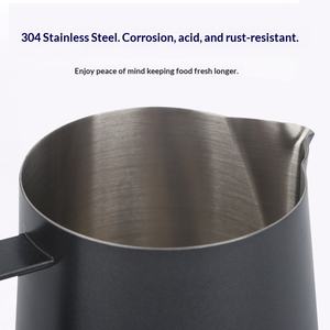 Gobelet à <span class=keywords><strong>lait</strong></span> à bulles en acier inoxydable 304, design moderne et simple, embossé, à bec pointu, ustensiles de café - Product Image 2