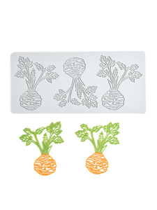 Carrot Shape Silicone Fondant Mould Sugarcraft Pad Pastry Lace Mat Kitchen <b>Bakeware</b> Cake Decorating Tool for Cake Making - Product Image 3