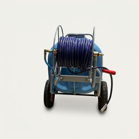Pulvérisateur agricole mobile à essence monté sur chariot avec réservoir d'eau en plastique de grande capacité