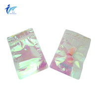Sachets en plastique irisés effet arc-en-ciel OEM brillants pour emballage alimentaire, bonbons, snacks, et présentation en magasin