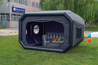 Tente capsule spatiale gonflable rapide pour l'extérieur, imperméable, en PVC, avec colonnes en nylon, pour le camping