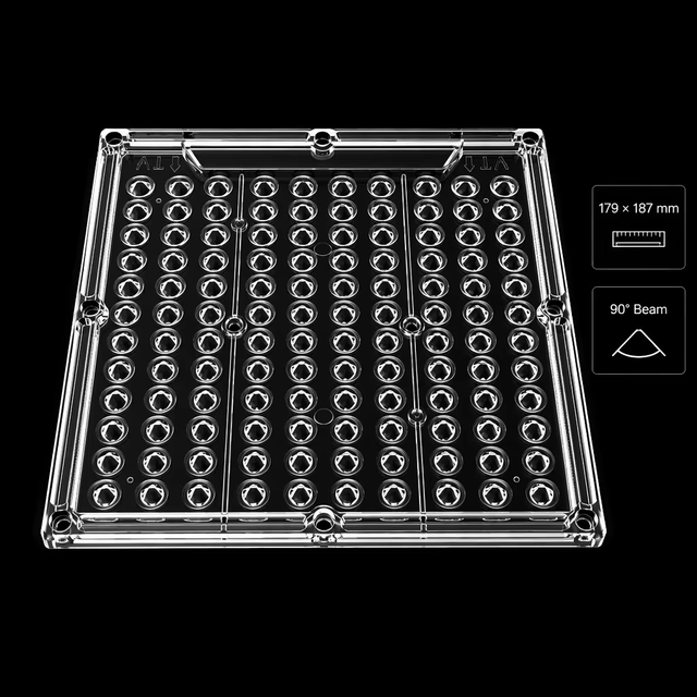 100W High-Power Optical 3030 LED Street Light Lens IP66 Rated 90 Degree Beam Angle Durable PC Material 3-Year Warranty