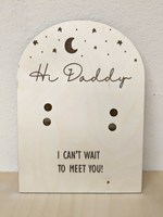 Cartes de souvenir de test de grossesse cadeau surprise pour la naissance d'un nouveau-né à vie cartes d'annonce de grossesse Hi Daddy