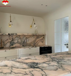 Confratelli pietra Calacatta <span class=keywords><strong>marmo</strong></span> <span class=keywords><strong>rosa</strong></span> controsoffitto & Backsplash di lusso <span class=keywords><strong>rosa</strong></span> <span class=keywords><strong>marmo</strong></span> rosso <span class=keywords><strong>cucina</strong></span> & sala decorazione per la casa - Product Image 5