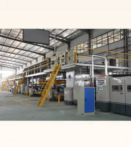 3 lapisan lini produksi karton bergelombang mesin Tiongkok