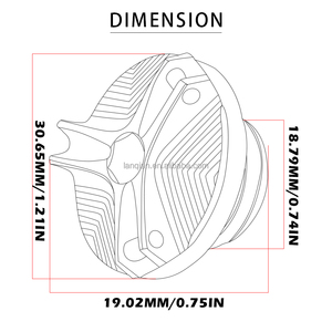 YAMAHA FZ-09/MT-09 Tracer Tmax MT-03 motosiklet aksesuarları motor yağı fincan filtre kapağı yakıt deposu alüminyum fiş vida - Product Image 5
