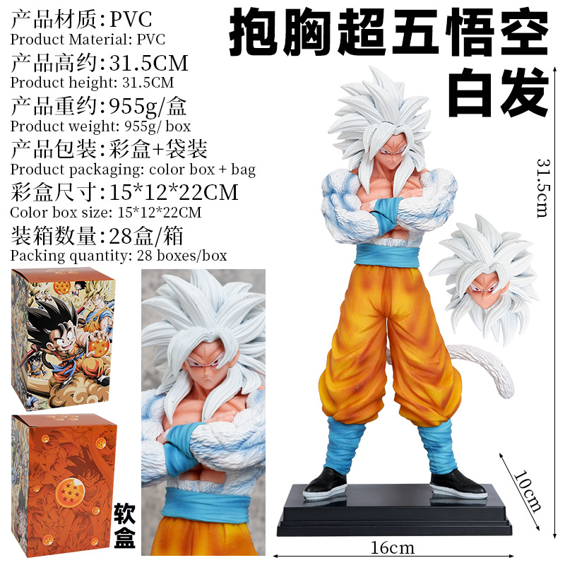 Figuras De Acción Anime Dragon Ball Ssj4 Goku Figura Super Saiyan Son
