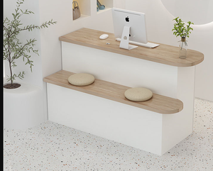 Mostrador de Recepción de Diseño Personalizado en <span class=keywords><strong>Blanco</strong></span> con Cómodos Asientos de Descanso para Salón y Muebles de Oficina - Product Image 3