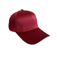 Gorra de Béisbol de 6 Paneles, Diseño de Visera de Satén con Aspecto de Seda y Spandex, Tela Ligera y Transpirable