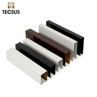 Panel de Techo Lineal de Aluminio en Forma de U para Techo Suspendido de Guangdong, Sistema de Techos Falsos Lineales de Aluminio