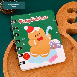 BH-009 Cute Christmas Coil <strong>Book</strong> Student Mini Pocket A7 Notebook Cartoon Christmas Stationery - Product Image 6