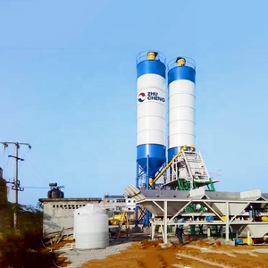 Petite centrale de production de béton stationnaire de 35 m³/h avec pompe malaxeuse JS750 et moteur, contrôle entièrement automatique, haute efficacité, en promotion - Product Image 4