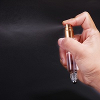 Flacon pulvérisateur portable 2-en-1 à double tête, design personnalisé, 10 ml, en verre transparent, pour huiles, parfums et cosmétiques