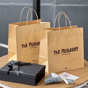 Bolsas de Papel Kraft Ecológicas Personalizadas con Laminación y Asa para Regalo, Logotipo Personalizado para Compras y Regalos - Product Image 3