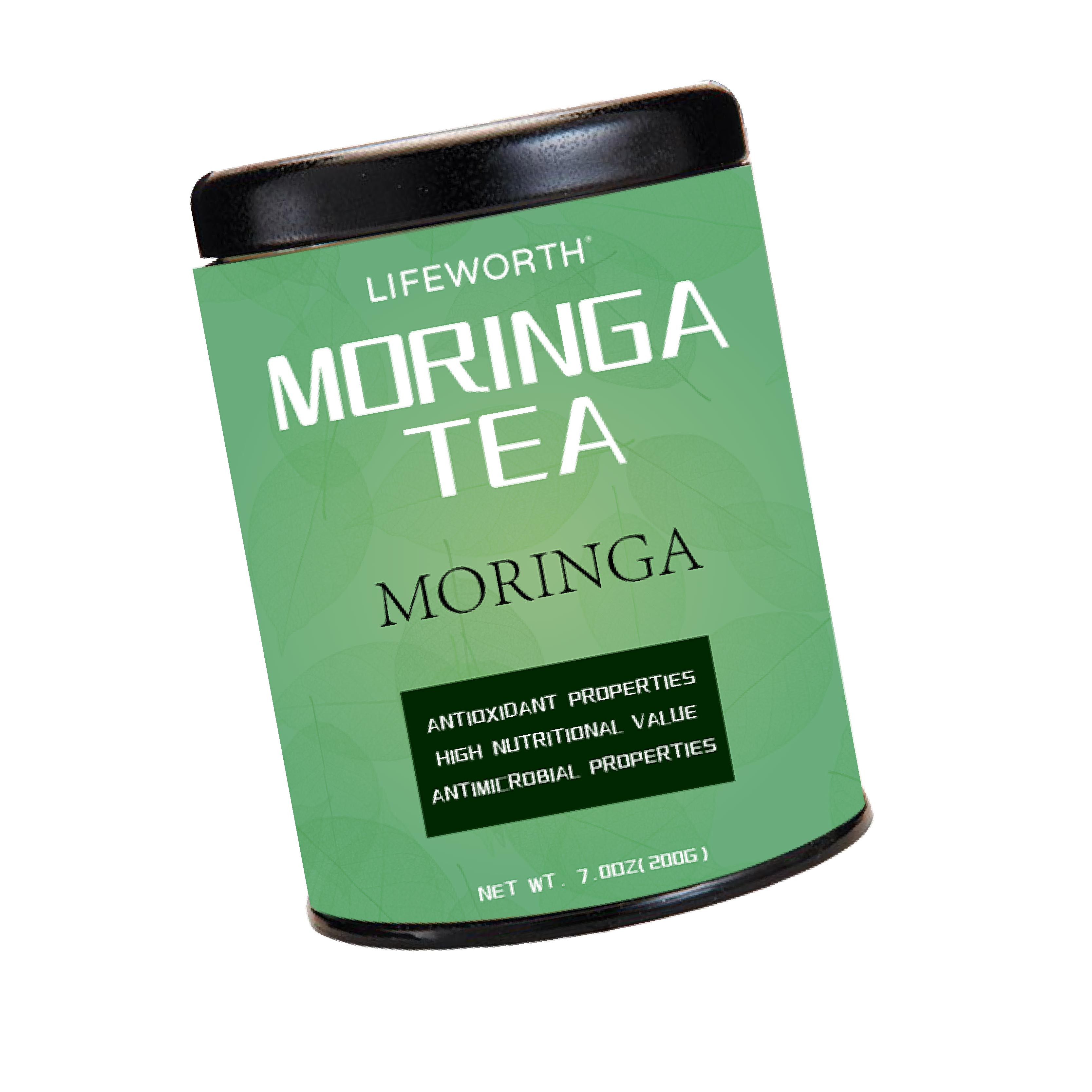 Lifeworth OEM wholesale moringa dry leaf log herbal tea private label