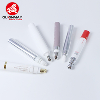 Crème contour des yeux personnalisée 20g 10ml Tube d'emballage cosmétique vide crème contour des yeux de couleur des lèvres en plastique pressé avec tête vibrante en céramique