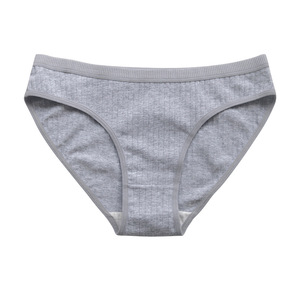 Biancheria intima di cotone traspirante a vita media per donna di grandi dimensioni da donna in stile sportivo mutandine in maglia <span class=keywords><strong>Sexy</strong></span> tinta unita - Product Image 5