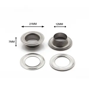 Brass Eyelets Metal Grommet Supplier Brass Copper Material Silver Eyelet 12mm For Banner