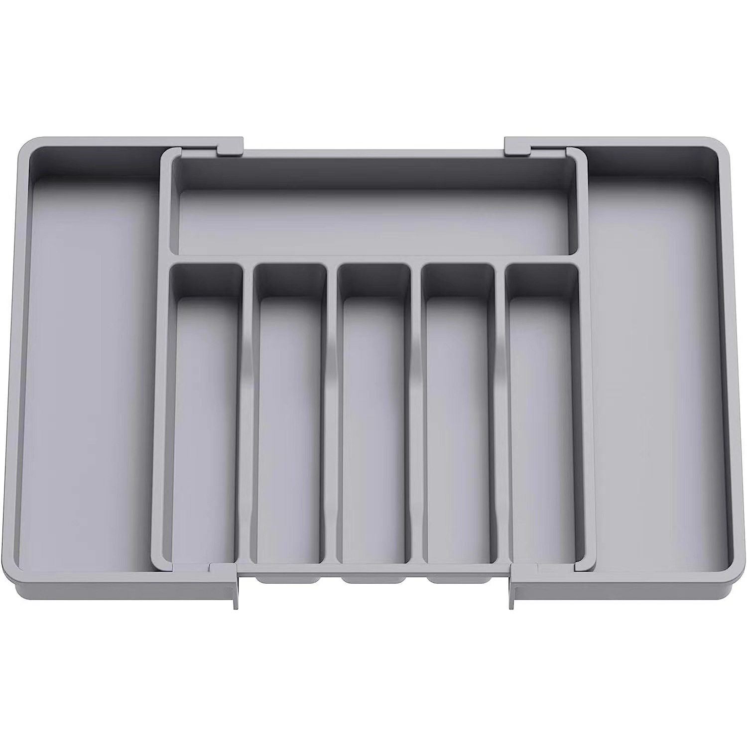 Gray cutlery storage box