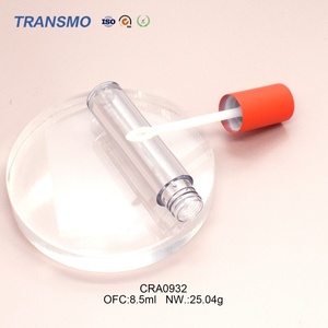 Tubes de gloss à lèvres personnalisés OEM vides 8,5 ml, tubes de rouge à lèvres liquide en plastique transparent avec couvercle, contenants cosmétiques - Product Image 4