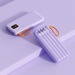 Cargador Portátil de Alta Capacidad 10000mAh PD22.5W con Carga Rápida, Logotipo Personalizado, Cable Integrado y Pantalla LCD - Product Image 4